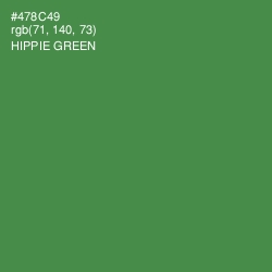#478C49 - Hippie Green Color Image